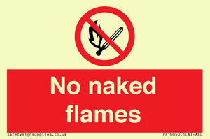 No naked flames